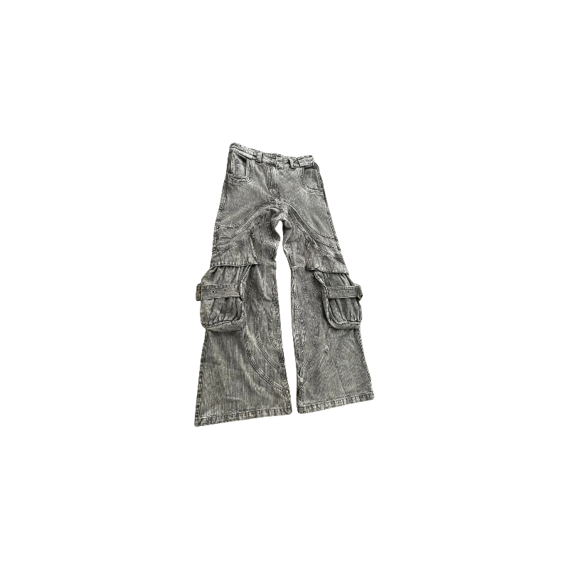 No Faith Baggy raw Jeans
